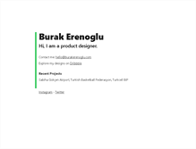 Tablet Screenshot of burakerenoglu.com